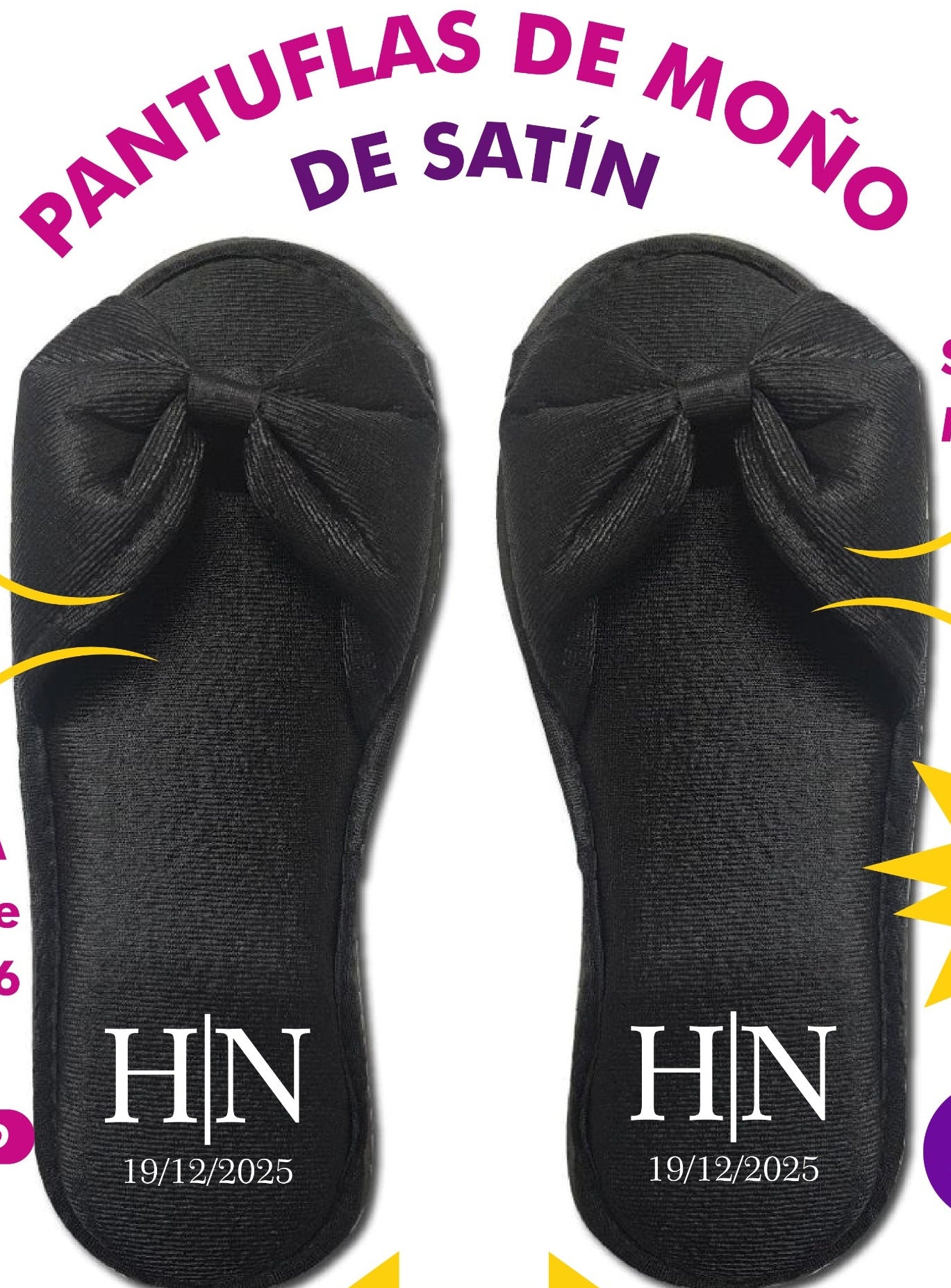 Pantufla Satin Moño